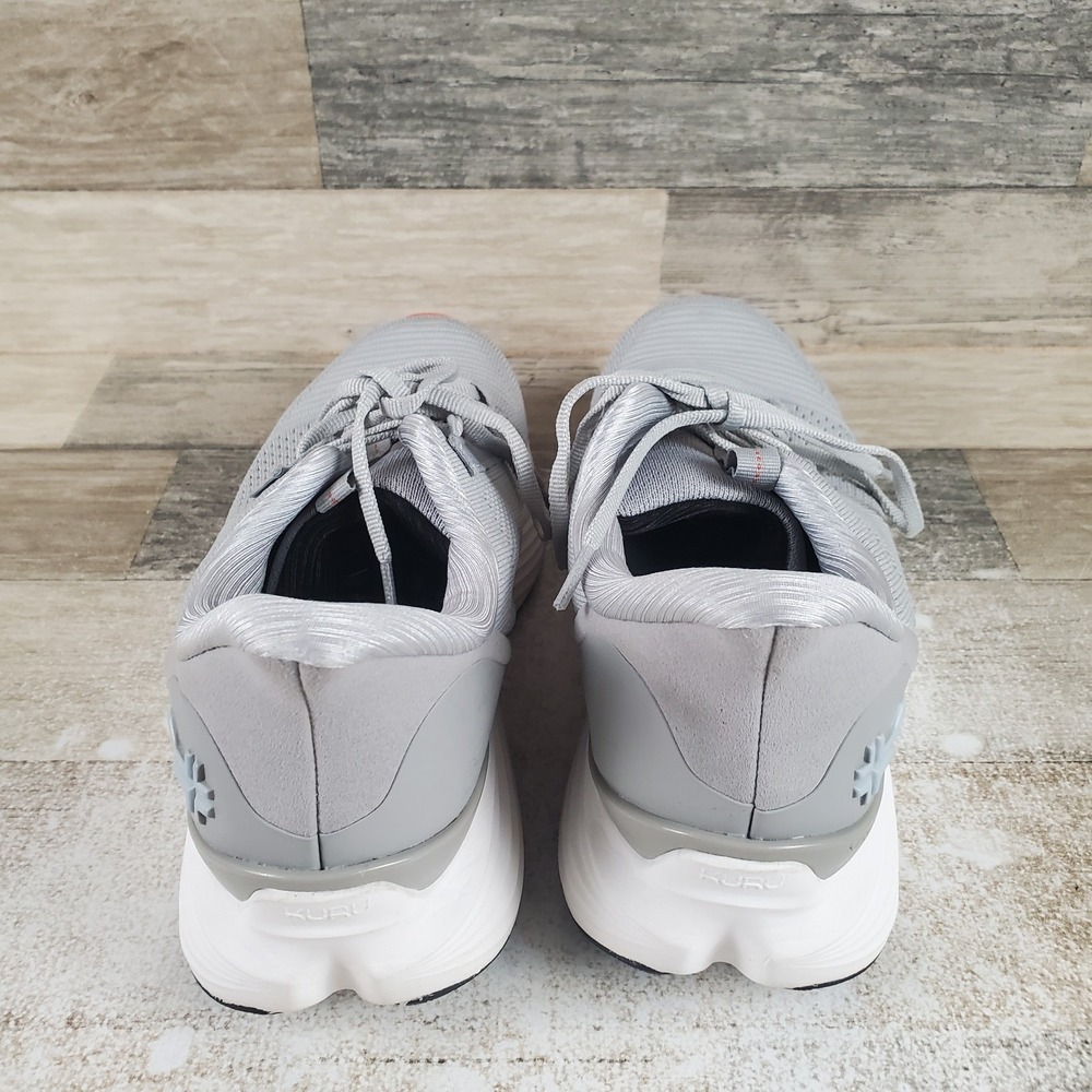 Kuru Atom 2 Mens Shoes Sz 8.5 M Running Dove Gray Bright White Lace Up Sneakers - Picture 3 of 12